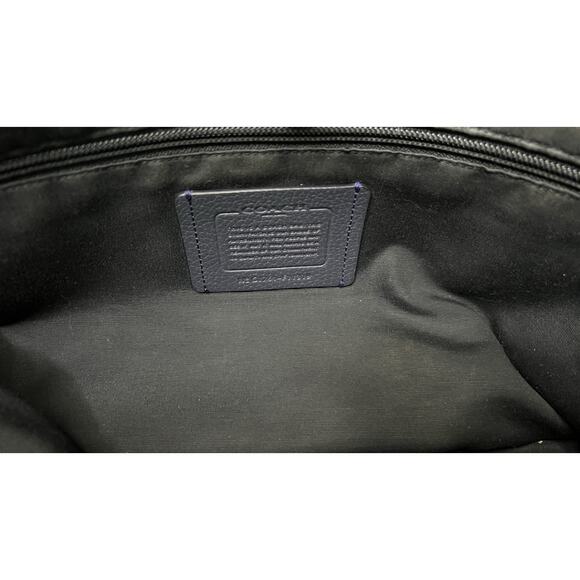 Coach F11319 Hamilton Pebbled Leather Briefcase Laptop Commuter Bag - Graphite - Picture 5 of 8